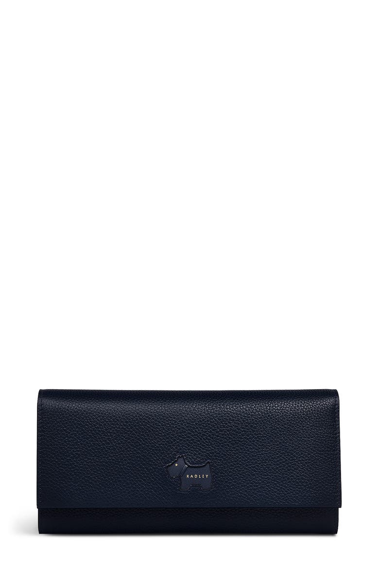 Leather Continental Wallet, Main, color, INK