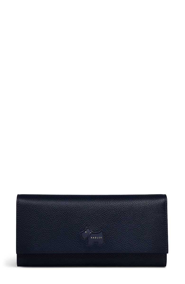 Radley Leather Continental Wallet, Main, color, Ink