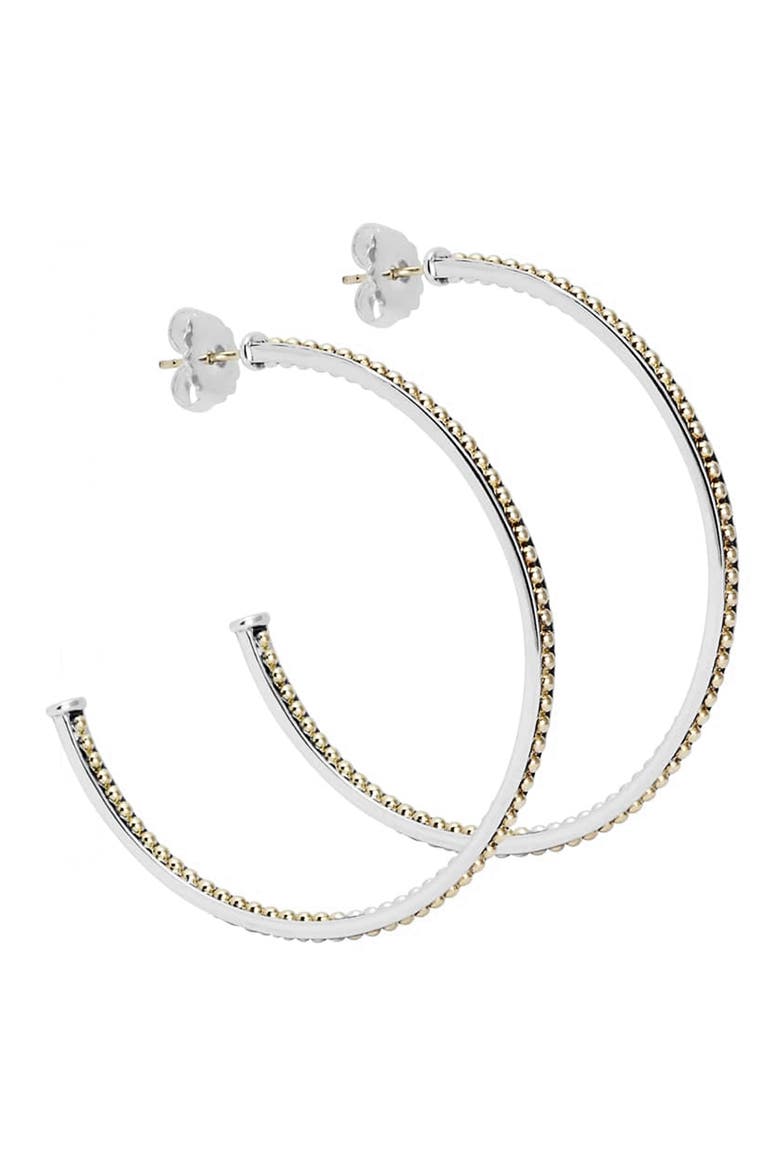 Infinity Hoop Earrings, Main, color, Gold