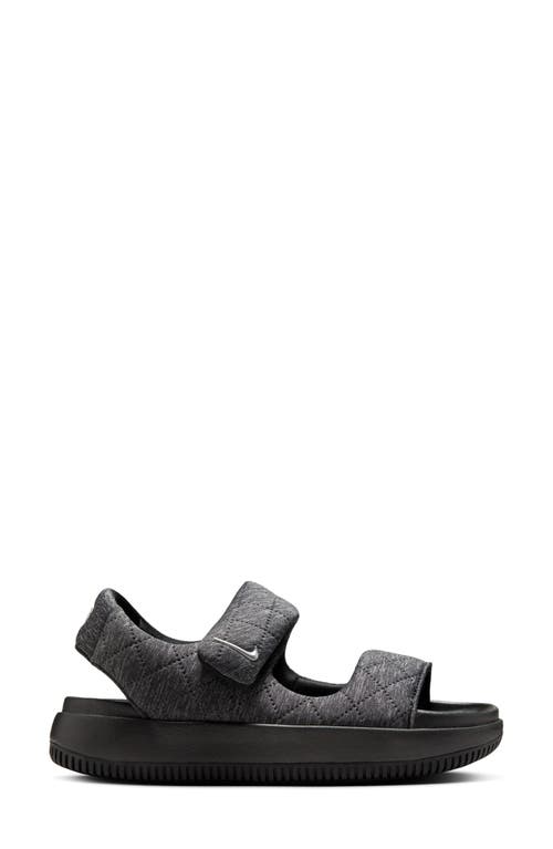 Shop Nike Calm Se Sandal In Black/silver/black