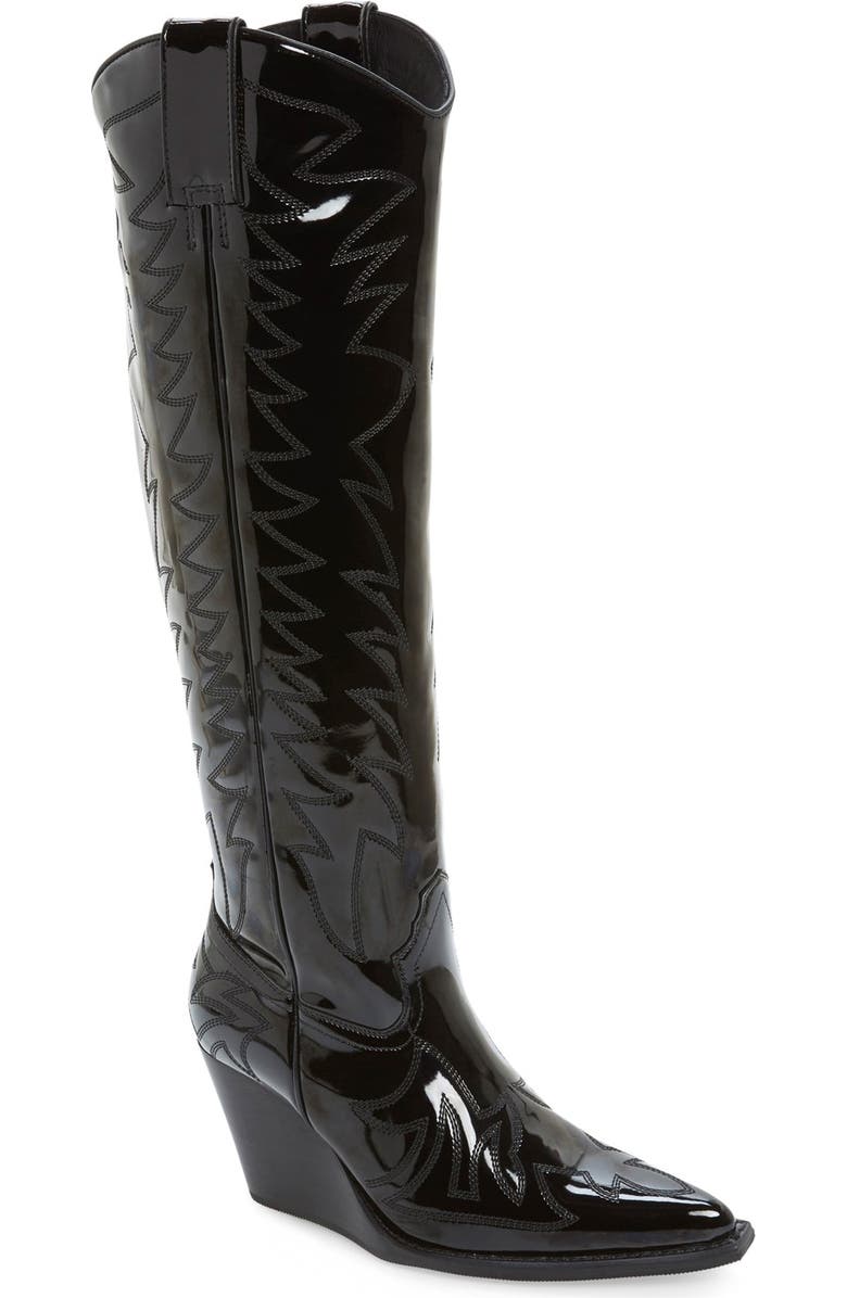 Jeffrey Campbell 'Bit Sky' Tall Wedge Western Boot, Main, color,