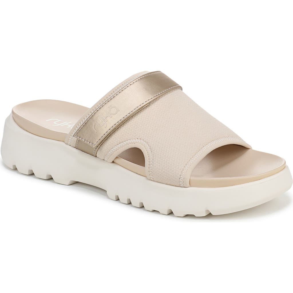 Ryka Women's Brilliant Sport Slide Sandals In Tapioca Beige