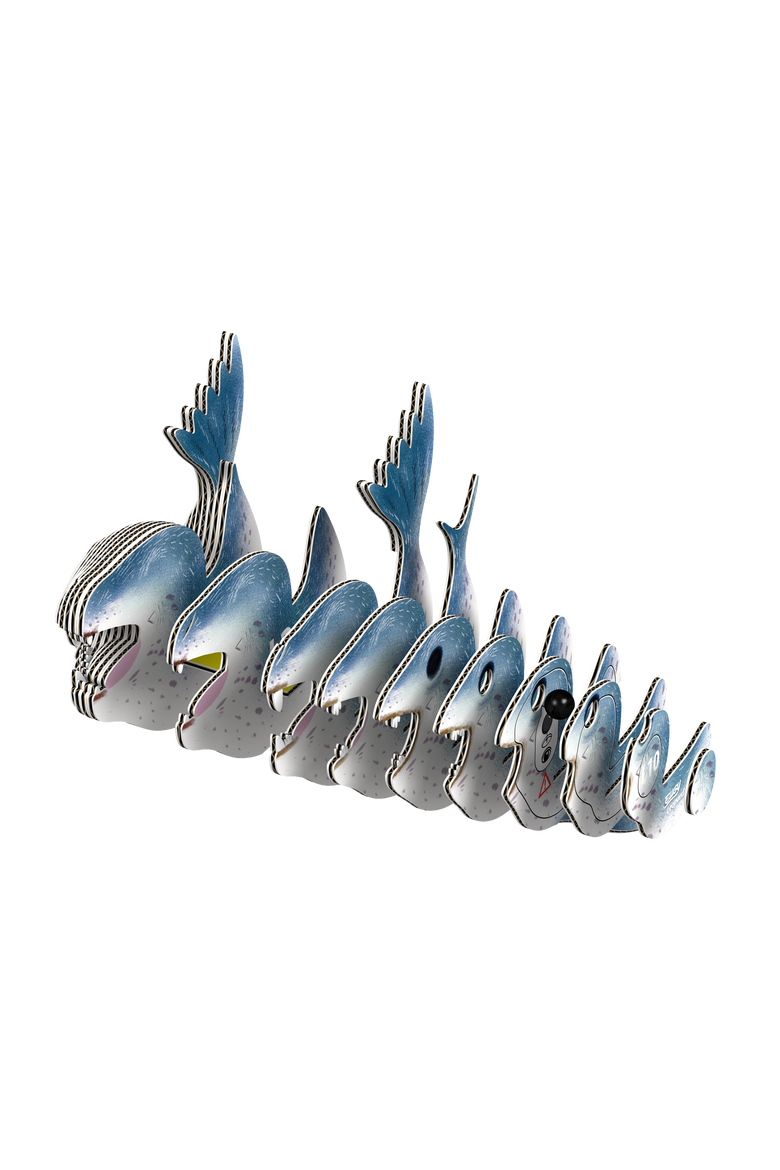Leopard Seal 3D Puzzle, Alternate, color, No Color