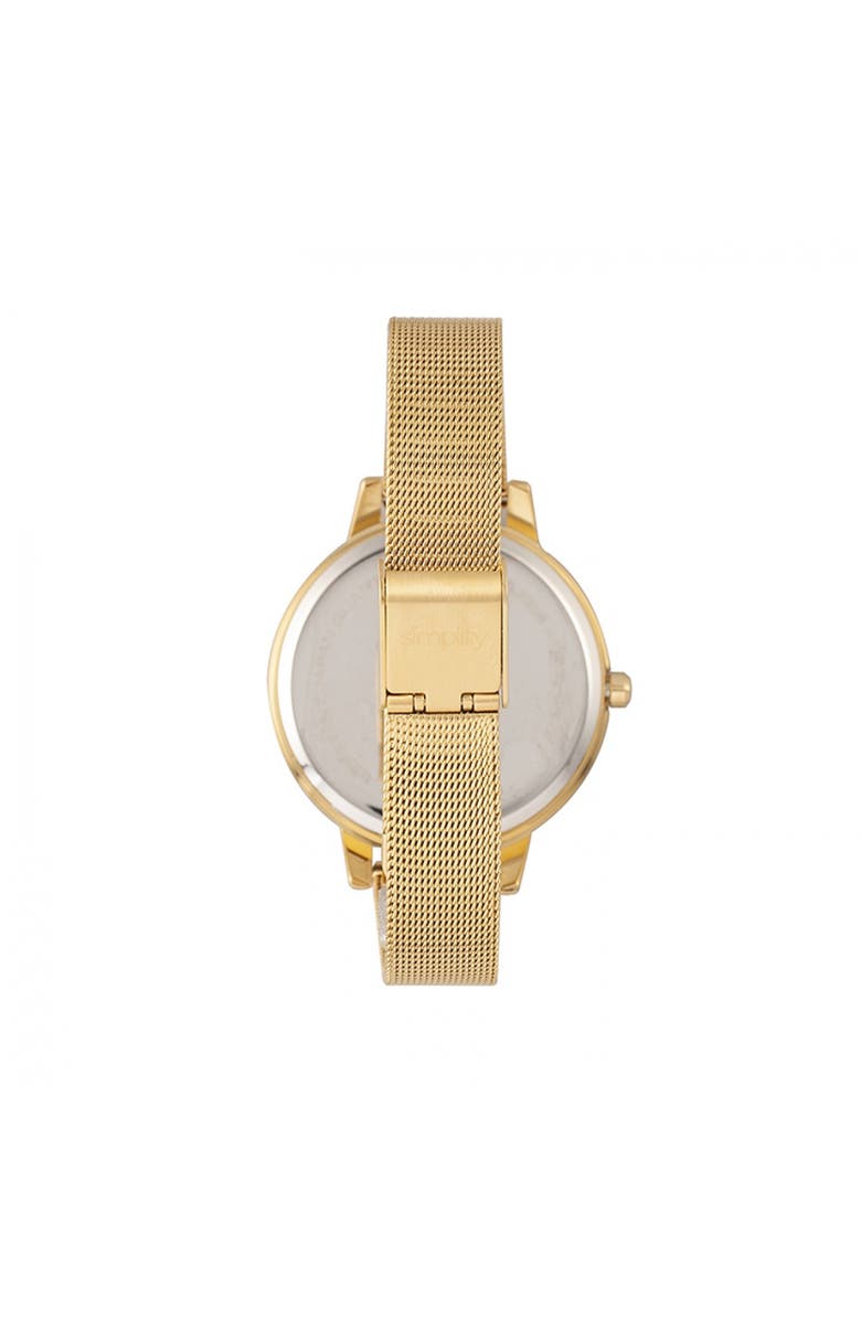 SIMPLIFY The 5800 Mesh Bracelet Watch, Alternate, color, Gold/Black