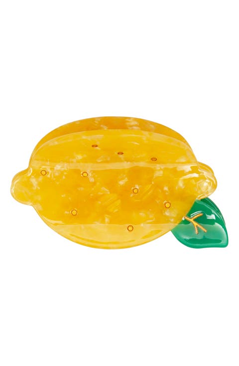 Mimi & Lula Lemon Bulldog Clip YELLOW Mimi & Lula Lemon Bulldog Clip YELLOW