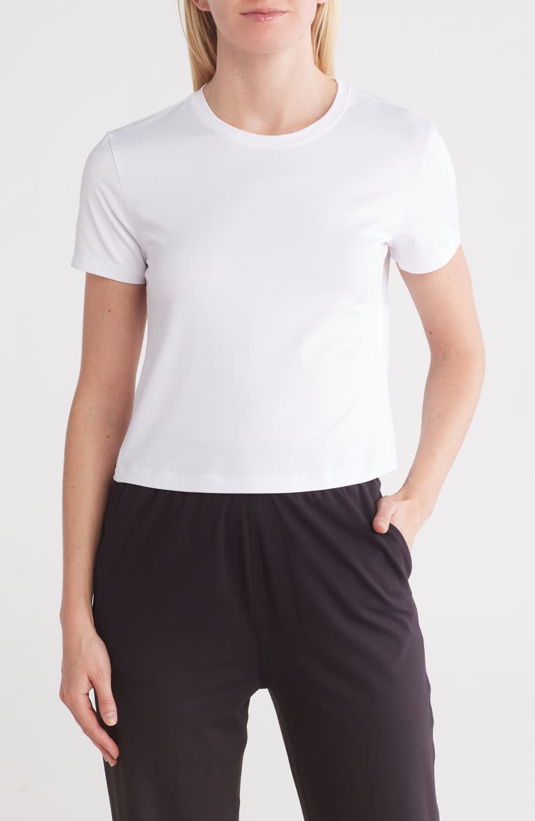 X by Gottex Mesh Back T-Shirt, Main, color, White