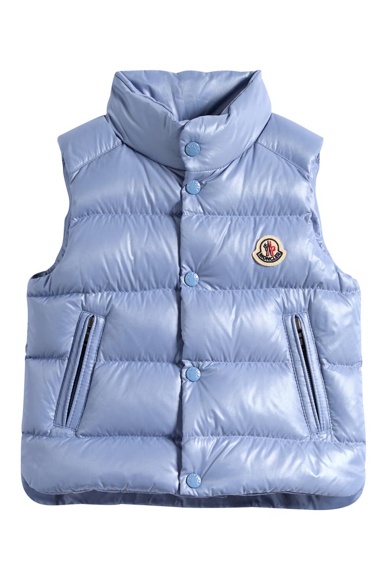 Kids' Bernard Down Hooded Puffer Vest, Main, color, BLUE