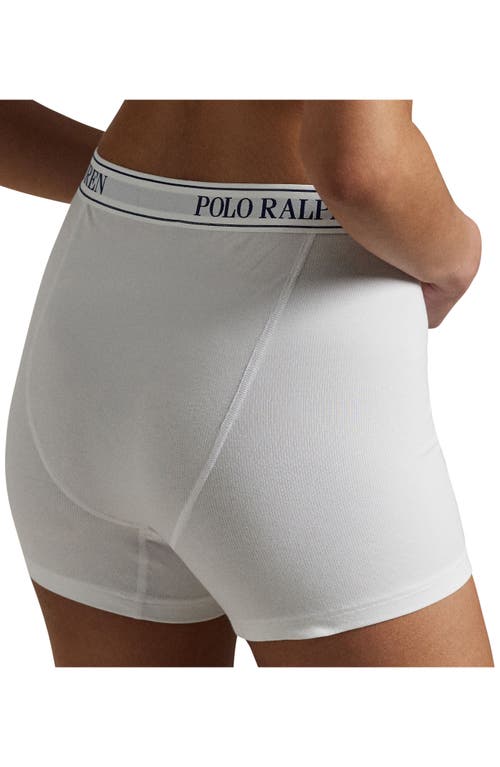Polo Ralph Lauren Logo Band Knit Boxers In White