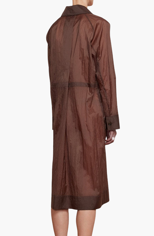 Caalo 2 Length Utility Jacket In Brown