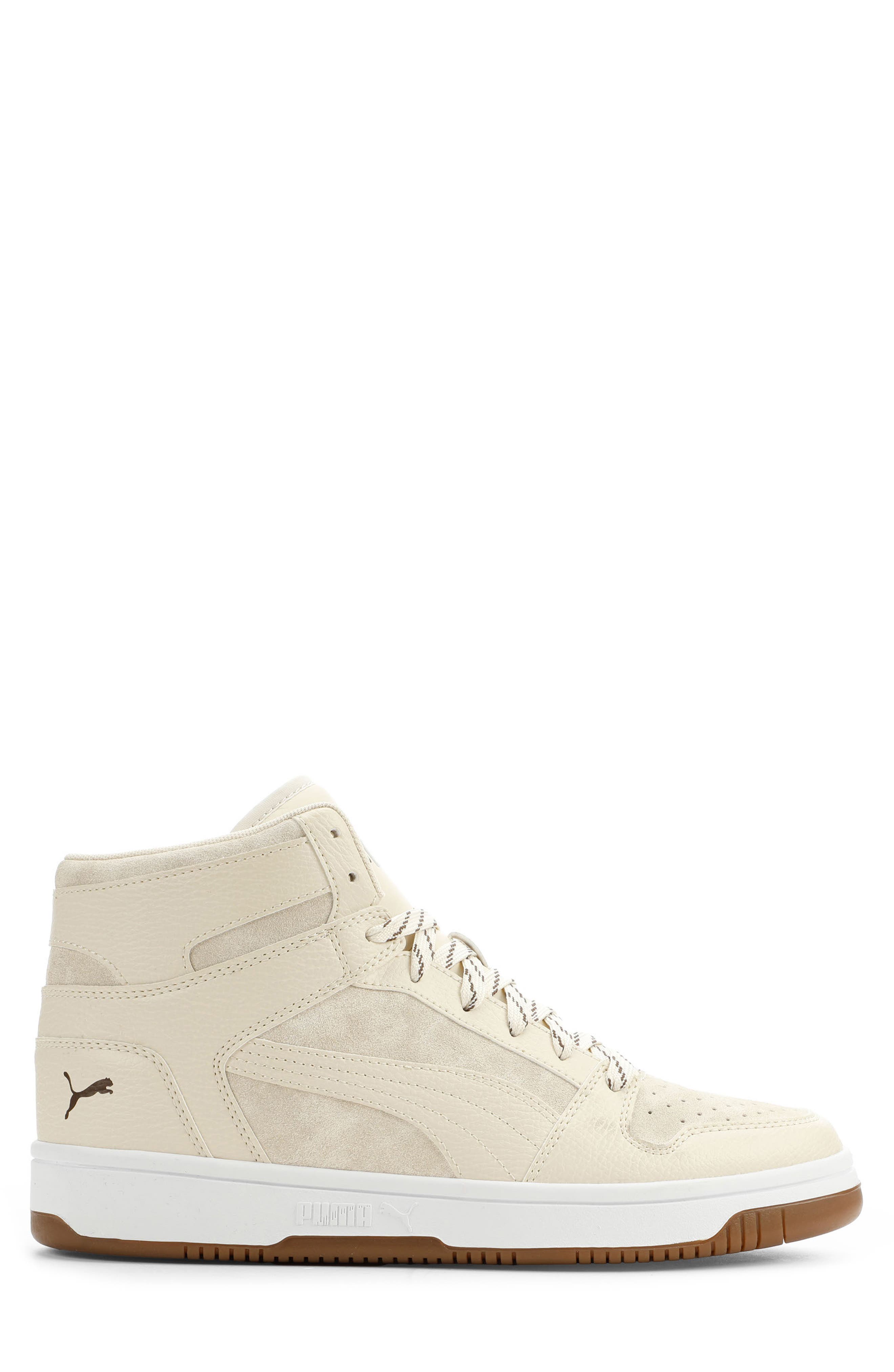 Rebound Layup Suave High Top Sneaker, Alternate, color, ALPINE SNOW/ SNOW/ CHOCOLATE
