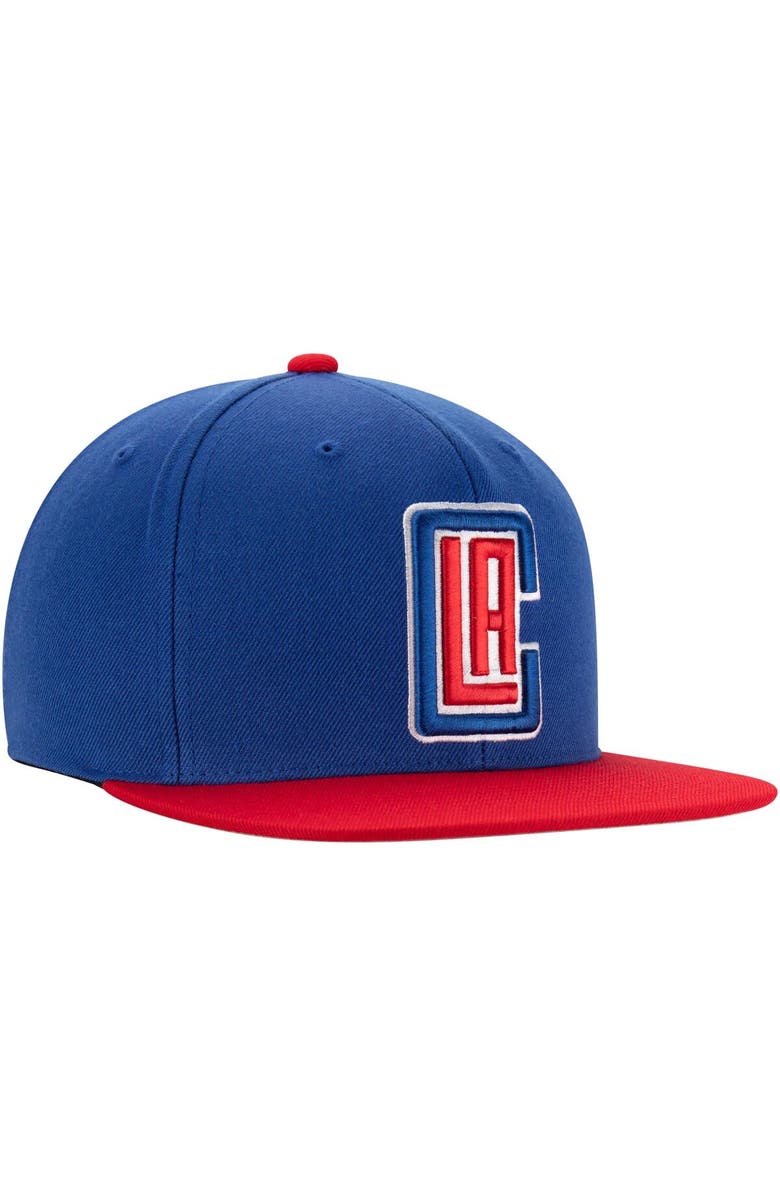 Mitchell & Ness Men's Mitchell & Ness Royal/Red LA Clippers Two-Tone Wool Snapback Hat, Alternate, color, Royal