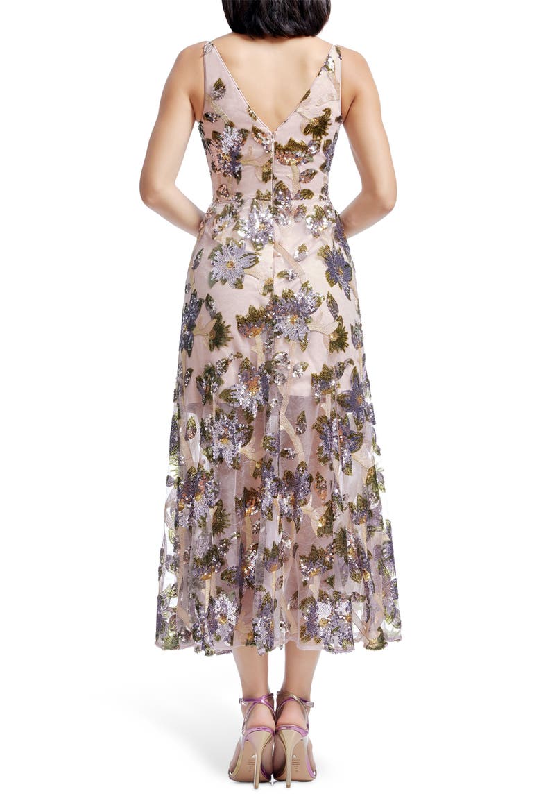 Sierra Sequin Embellished Evening Dress, Alternate, color, LILAC MULTI