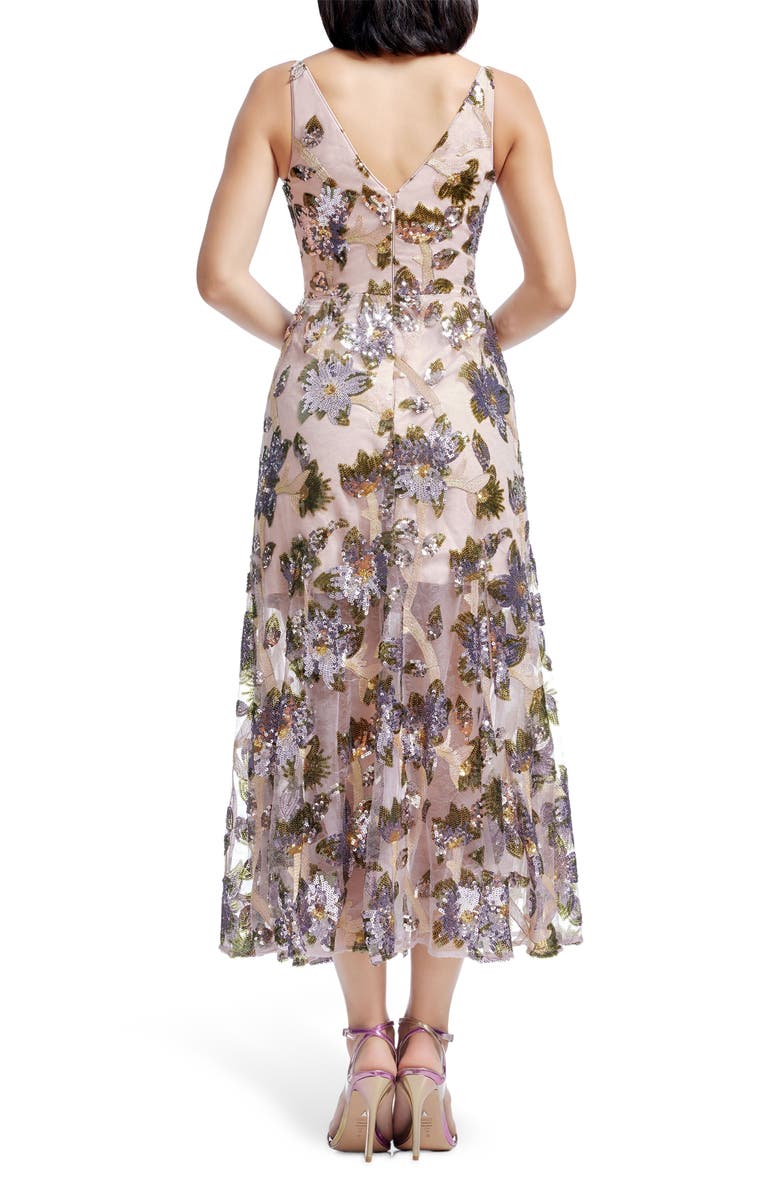 Dress the Population Sierra Sequin Embellished Evening Dress, Alternate, color, Lilac Multi