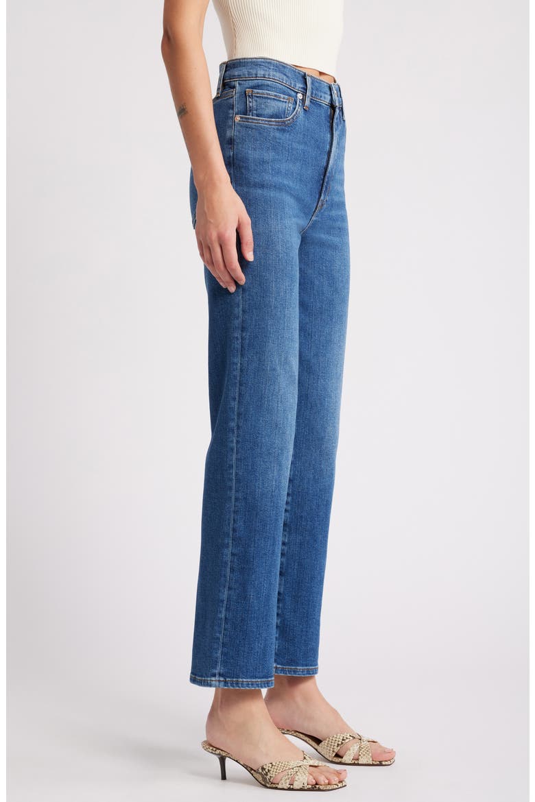 Le Sleek High Waist Ankle Straight Leg Jeans, Alternate, color, MARSA