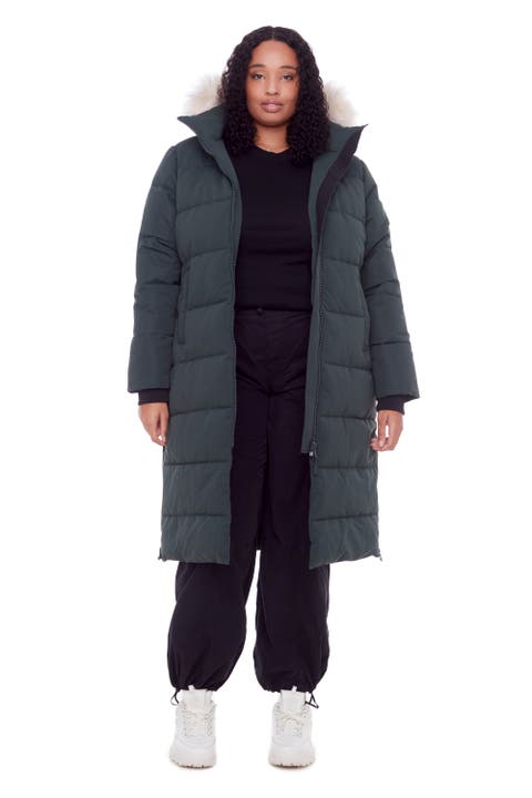 KLUANE PLUS SIZE - Vegan Down Ultra Long Winter Parka