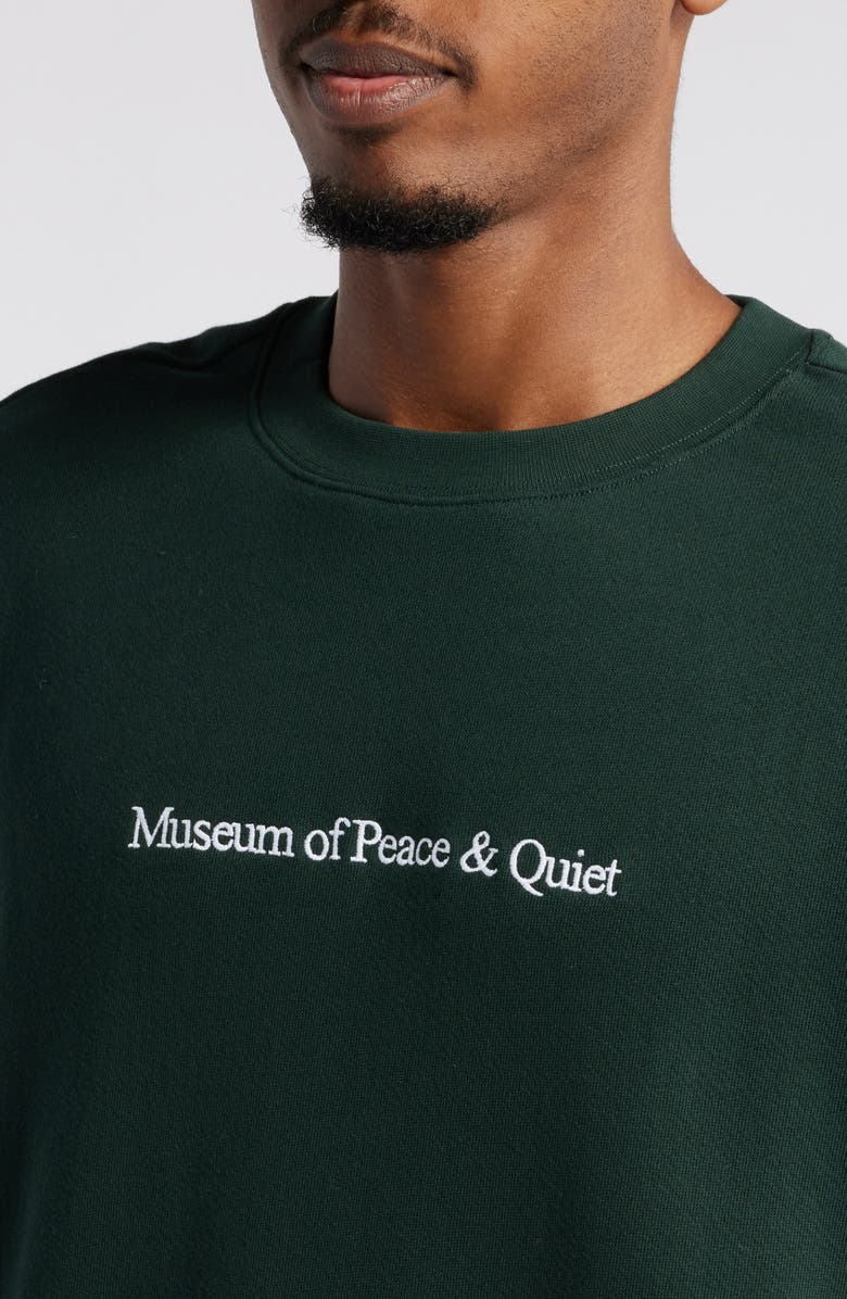 Museum of Peace & Quiet MOPQ Embroidered Crewneck Sweatshirt, Alternate, color, 