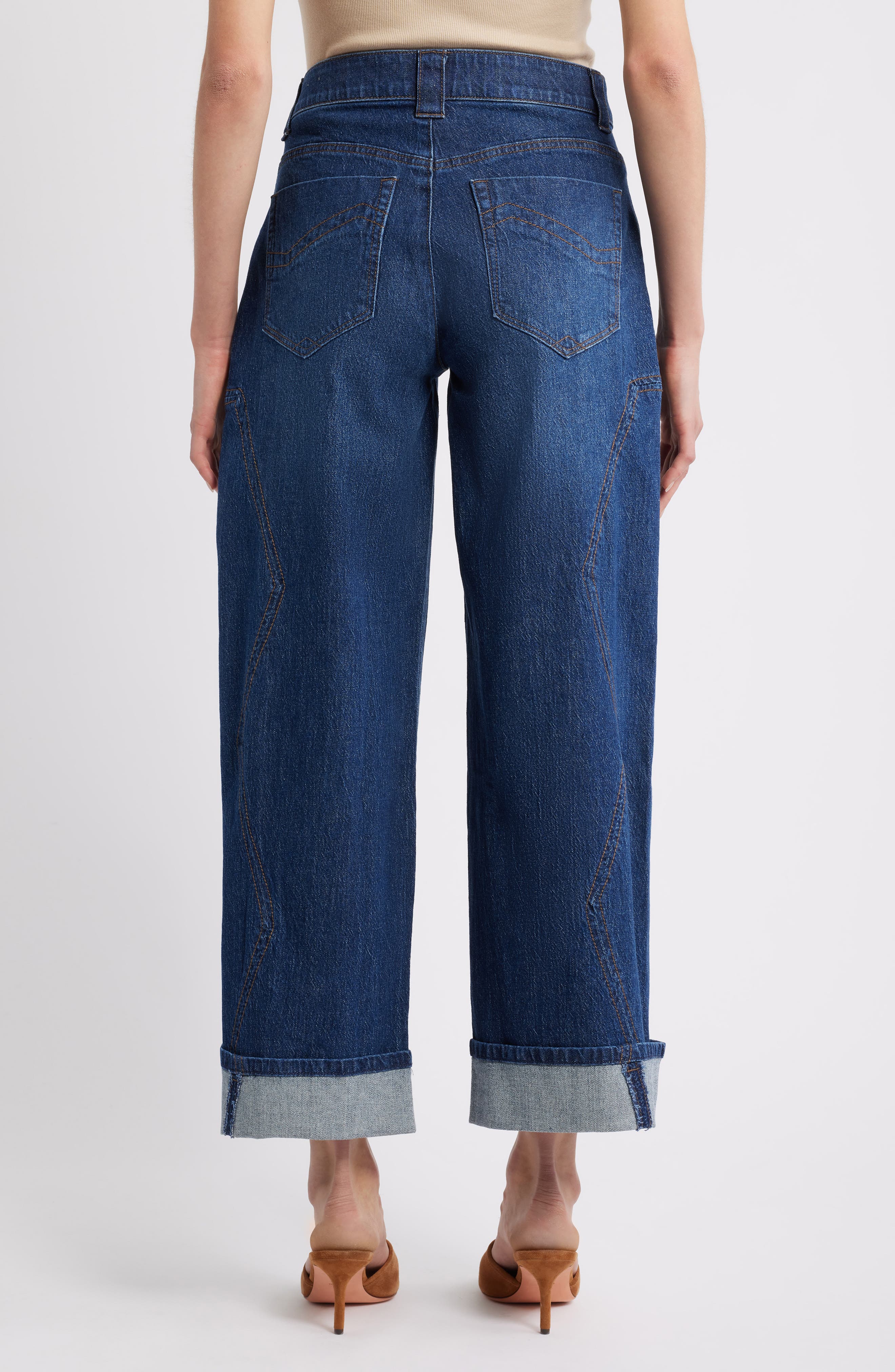 Wyatt High Waist Cuff Jeans - image 2