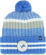 '47 Men's '47 Detroit Lions Quiver Cuffed Knit Hat with Pom
