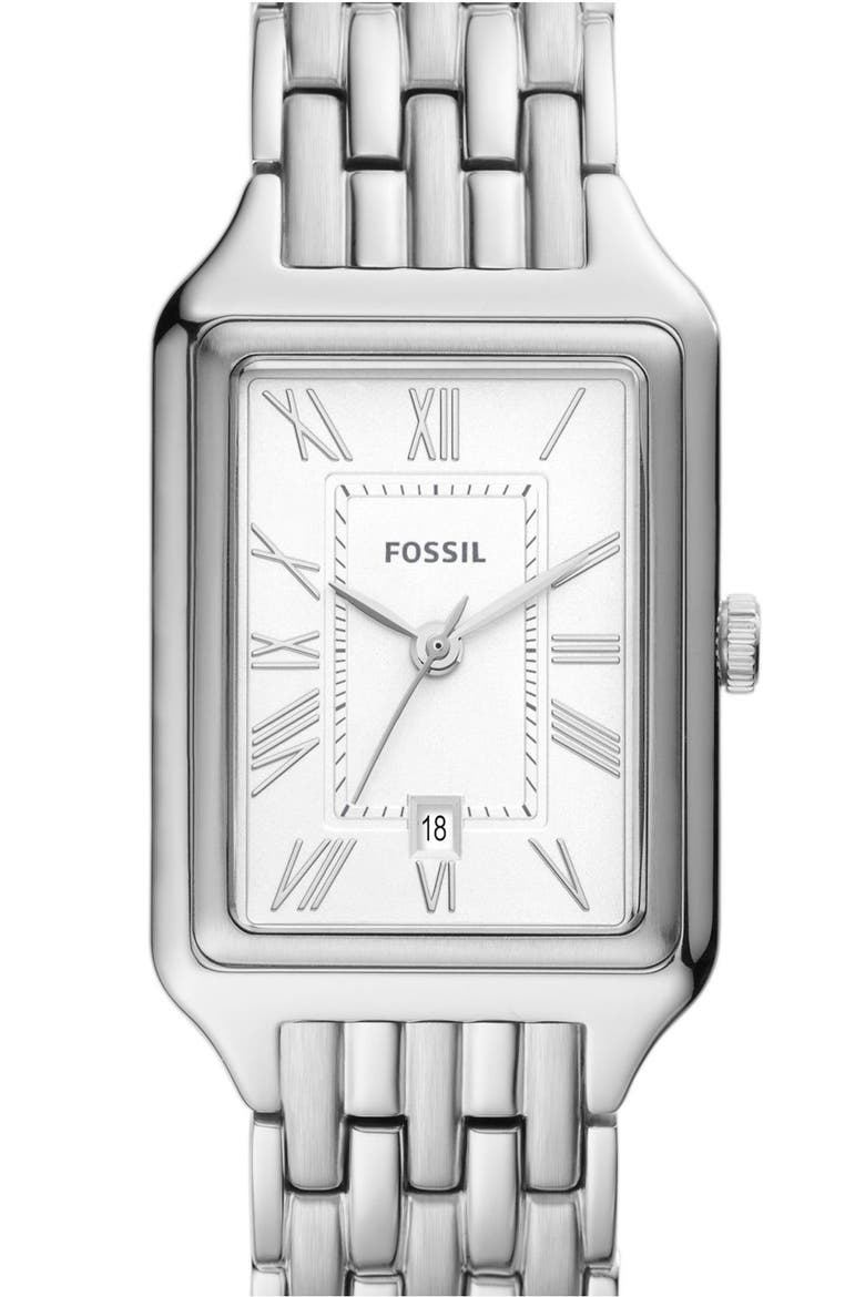 Raquel Bracelet Watch, 23mm, Alternate, color, SILVER