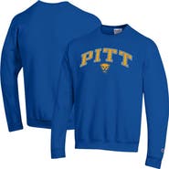 Champion Men's Champion  Royal Pitt Panthers Arch Over Logo Pullover Sweatshirt