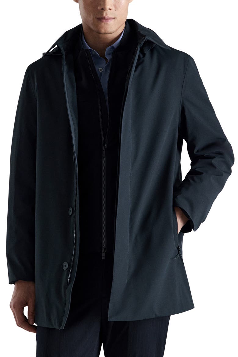 Packable Parka, Main, color, NAVY