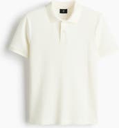 H&M Slim Fit Waffle-knit Polo Shirt