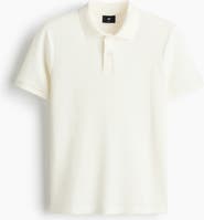 H&M Slim Fit Waffle-knit Polo Shirt