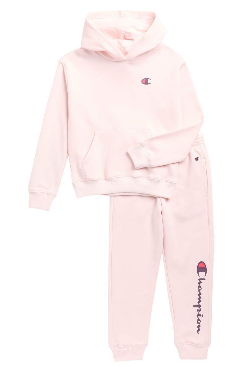 Champion Kids' Hoodie & Joggers Set, Main, color, Blush