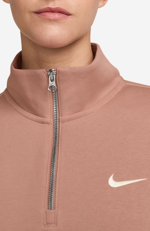 Nike Sportswear Phoenix Oversize Fleece Quarter Zip Top In Multi
