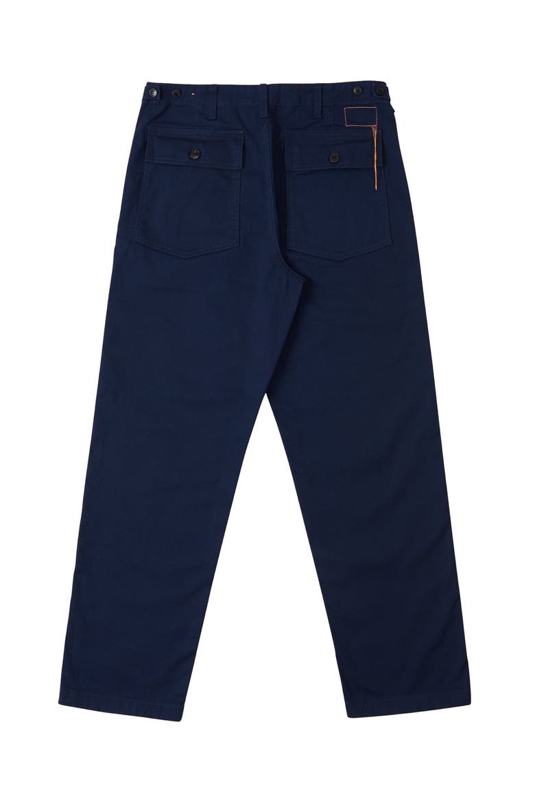 NewFatigue Vietnam Era Military Style Cotton Trousers, Alternate, color, Blue