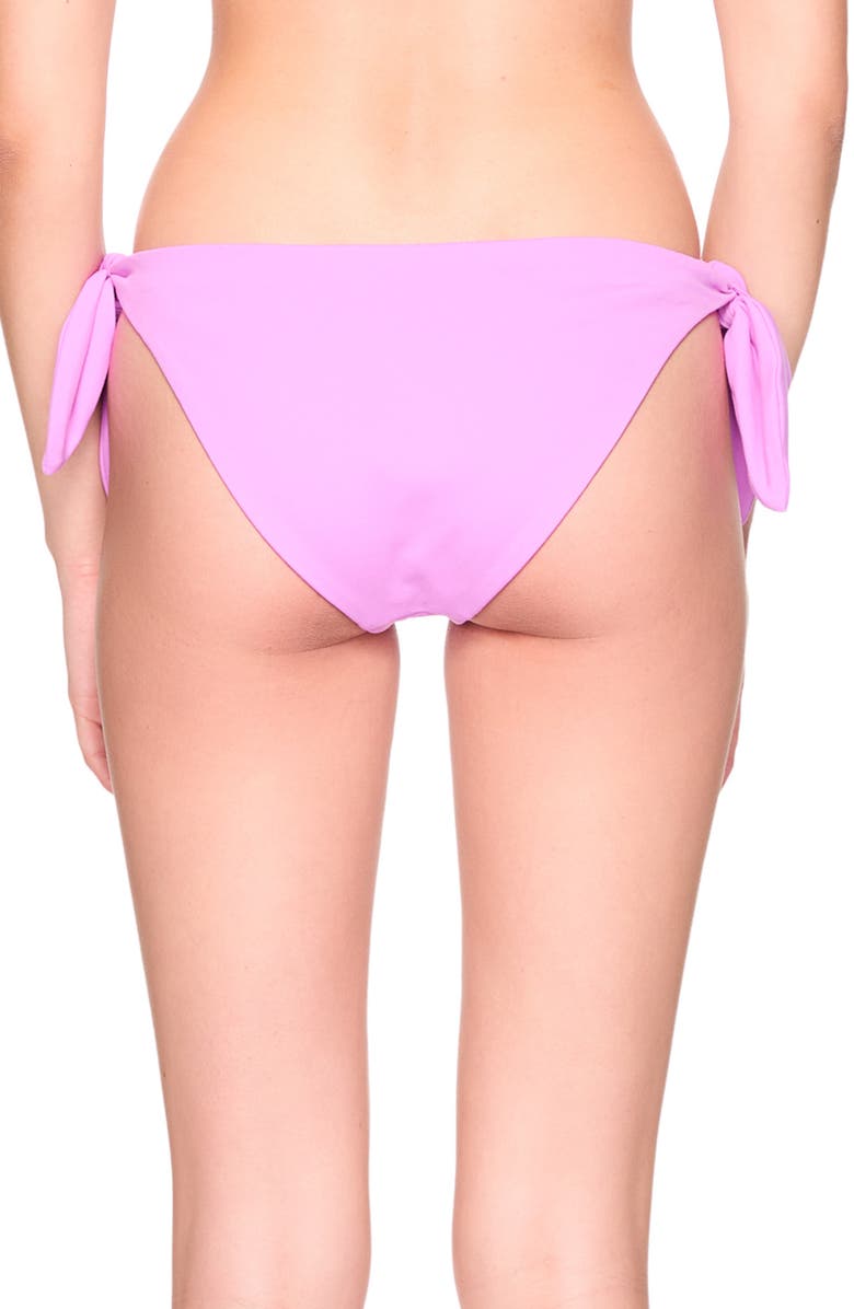 Susana Monaco Adjustable Tie Bikini Bottoms, Alternate, color, Snapdragon