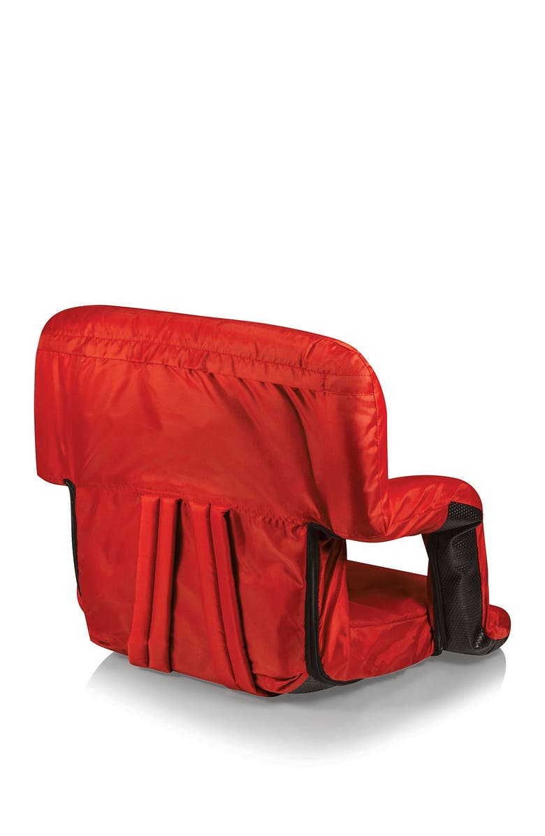 Picnic Time Ventura Portable Reclining Stadium Seat, Alternate, color, Red
