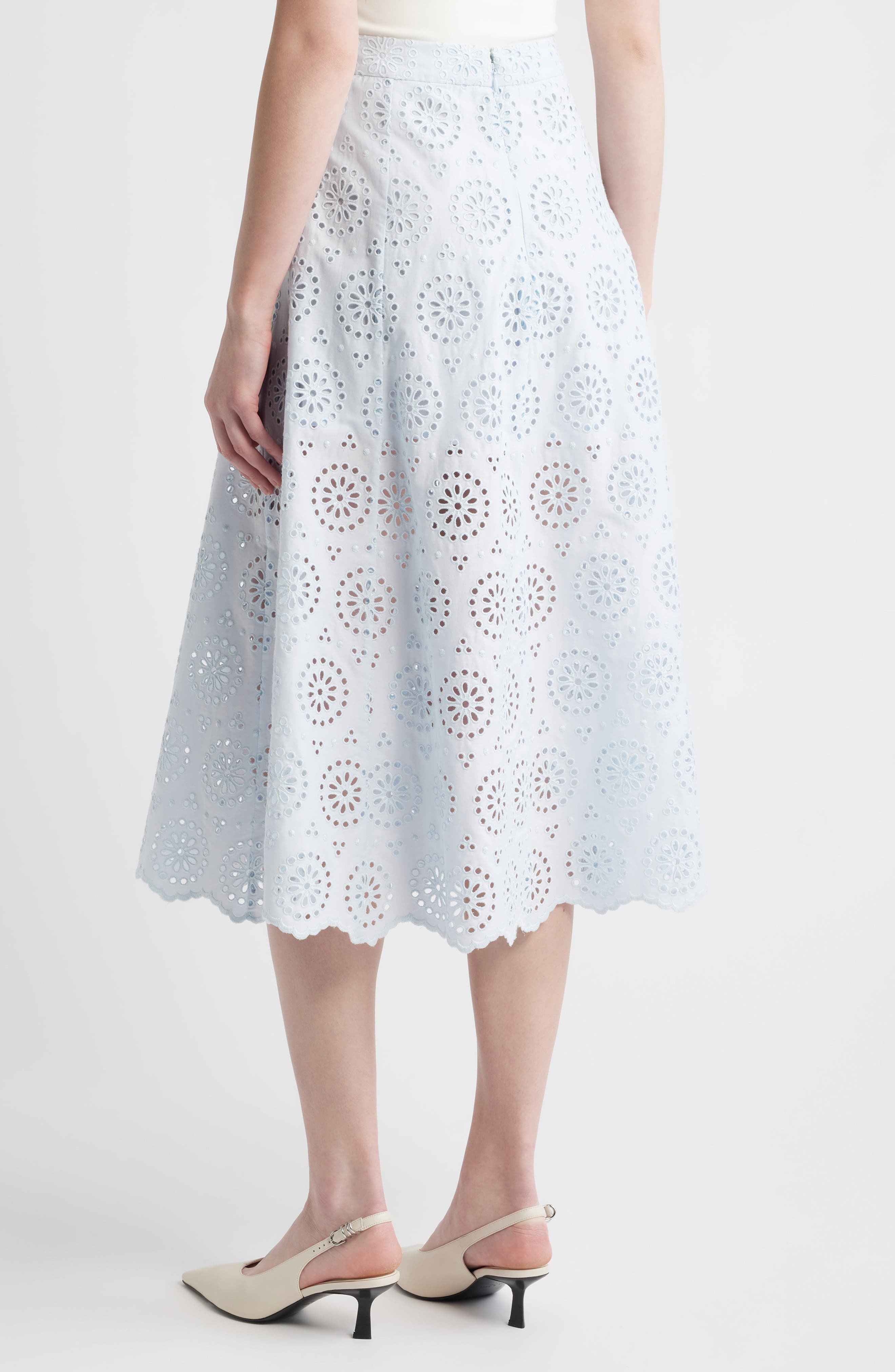 The Solstice Eyelet Midi Skirt - image 4