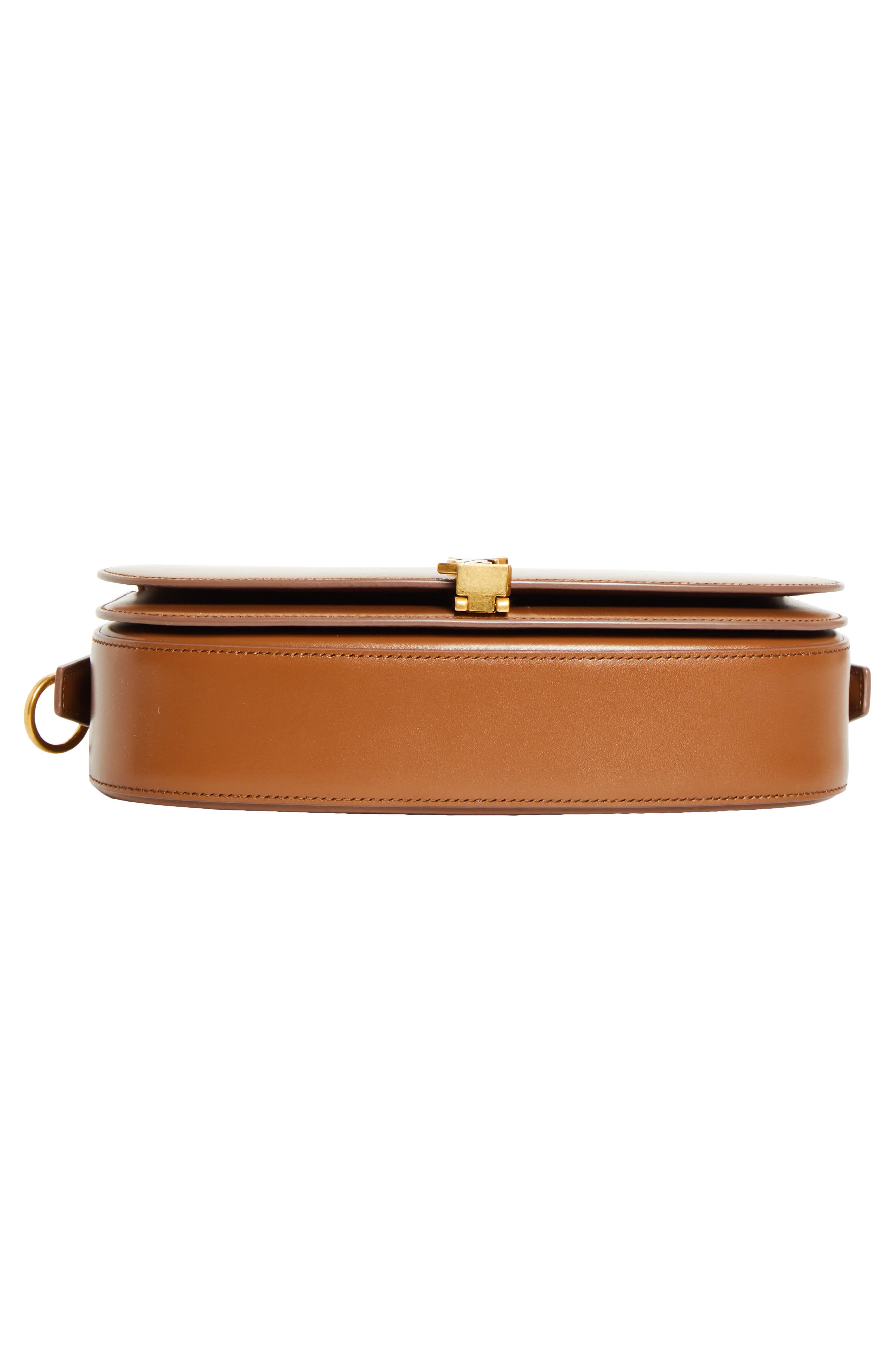 Saint Laurent Voltaire Leather Crossbody Bag, Alternate, color, Fox