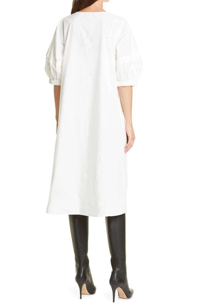 Sea Marina Relaxed Eyelet Midi Dress, Alternate, color, 