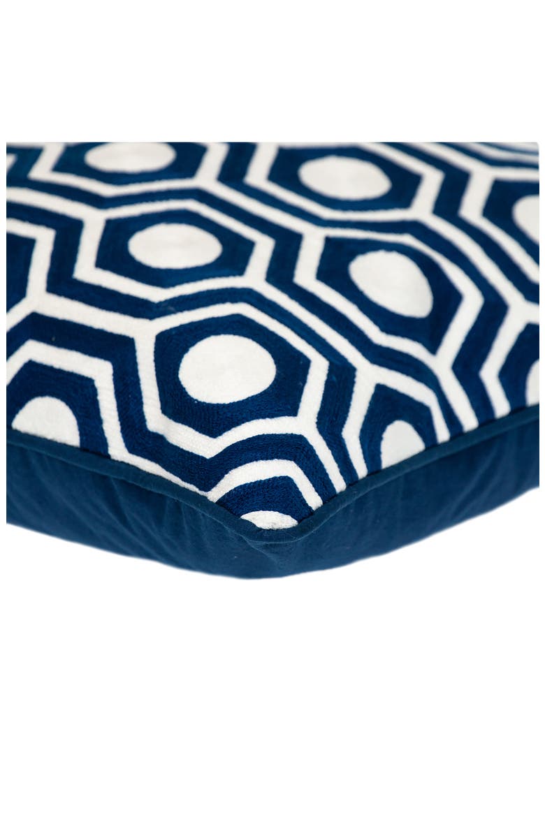 Ursae Embroidered Throw Pillow, Alternate, color, BLUE