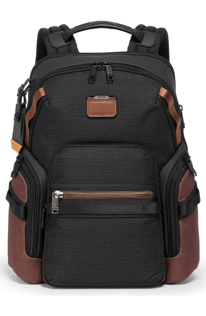 TUMI Alpha Bravo Navigation Backpack, Main, color, Black Onyx