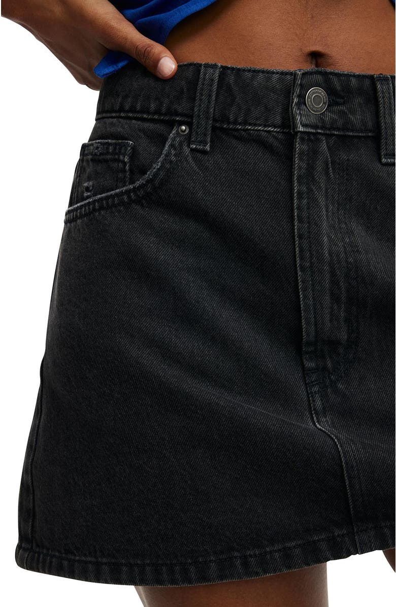 Cotton On Women's Original Denim Mini Skirt, Alternate, color, 