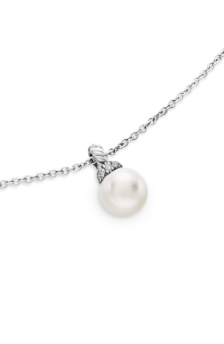 David Yurman Solari Pendant Necklace with Pearl & Diamonds in 18K Gold, Alternate, color,