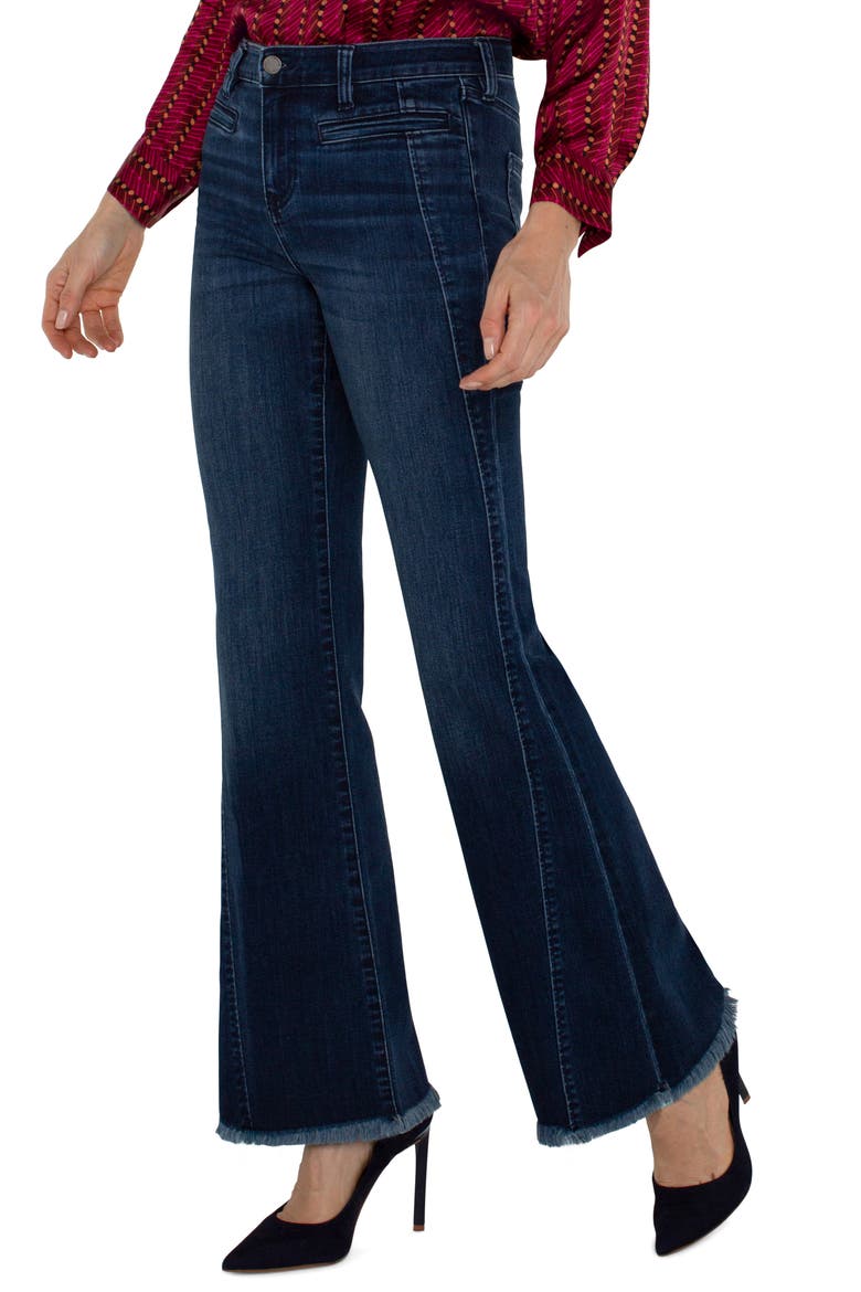 Hannah Welt Pocket Flare Jeans, Alternate, color, MOUNT DORA