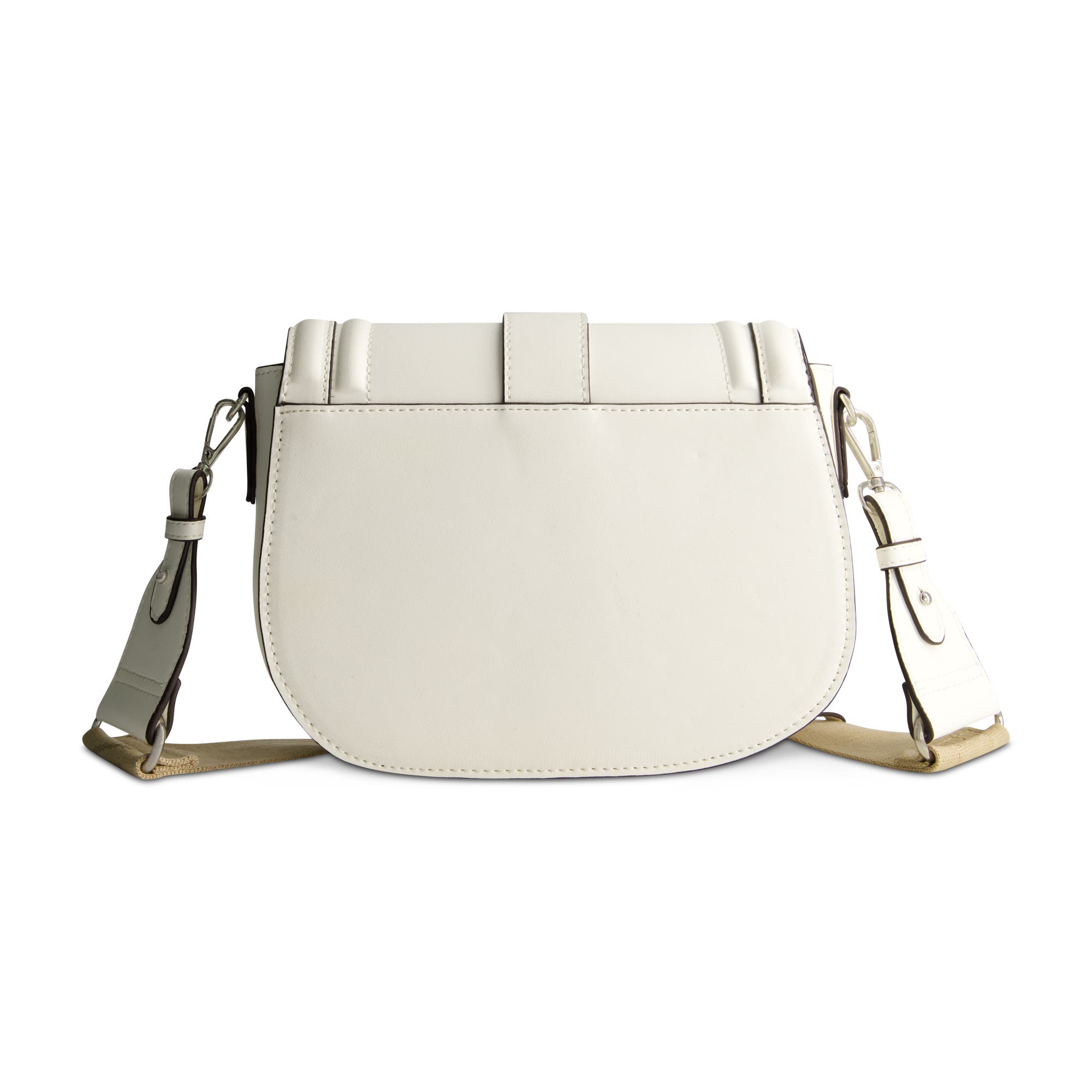 True Religion Saddle Bag with Gold Hardware, Alternate, color, White