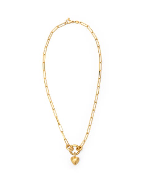 Voyage Necklace Clip Chain with Heart Charm