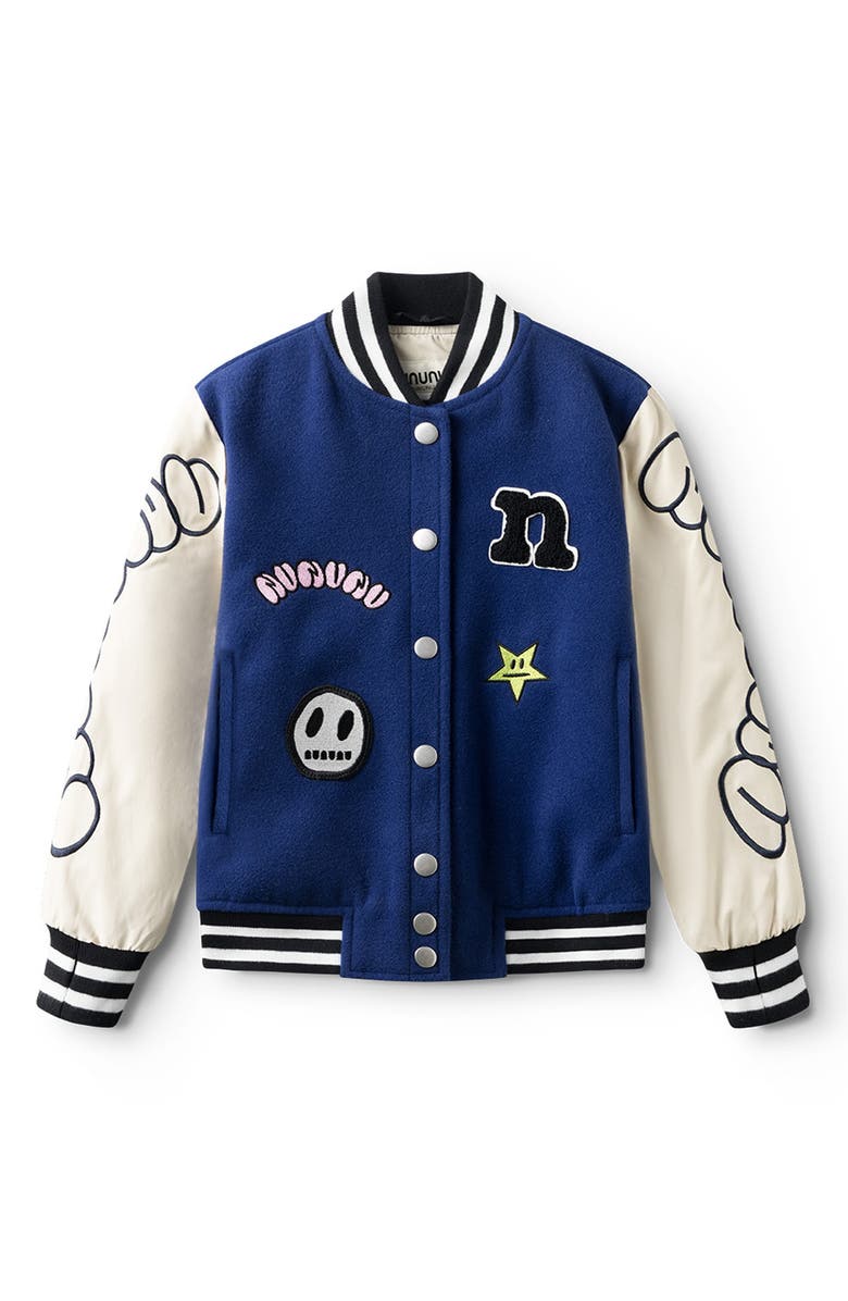 Nununu Kids' Team Nununu Letterman Jacket, Main, color, 