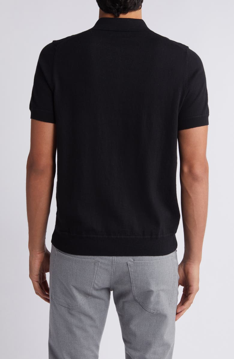 Nordstrom Quarter Zip Cotton & Silk Polo, Alternate, color, 