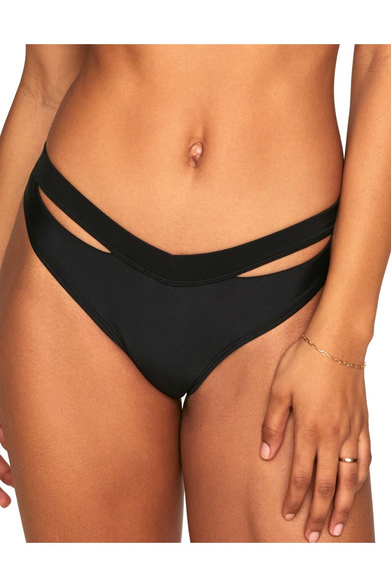 Demi Swimwear Bikini Bottom, Main, color, Black