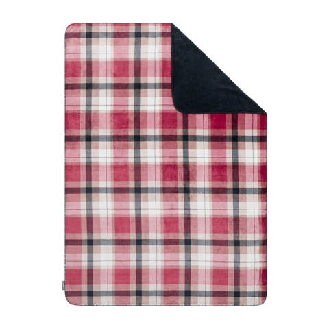 Reversible Plush Throw Blankets