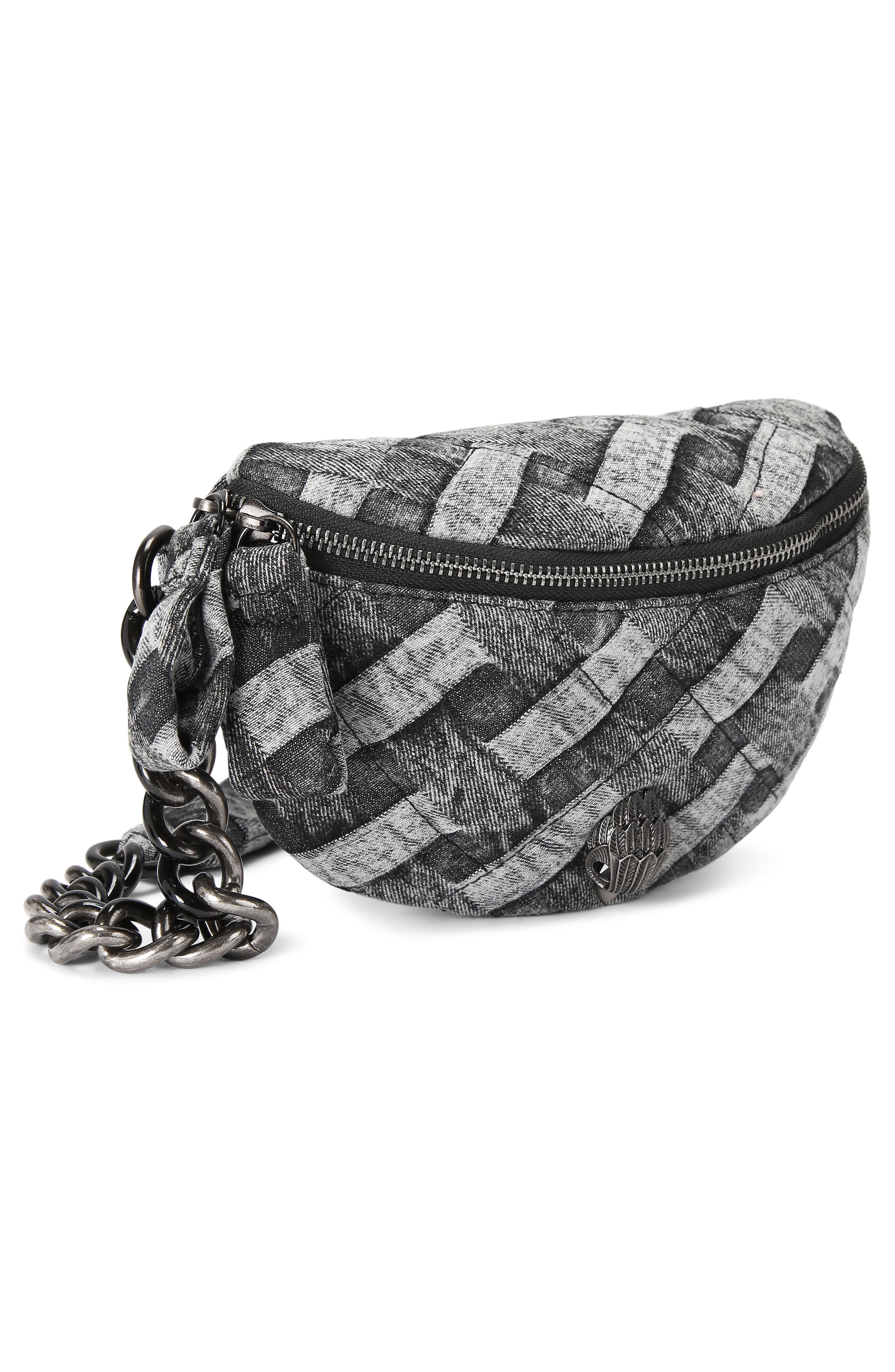 Kurt Geiger London Small Kensington Denim Belt Bag, Alternate, color, 