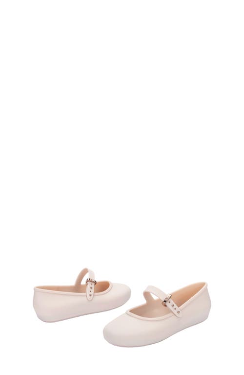 Mini Melissa Kids' Soft Ballerina Mary Jane Flat In Neutral