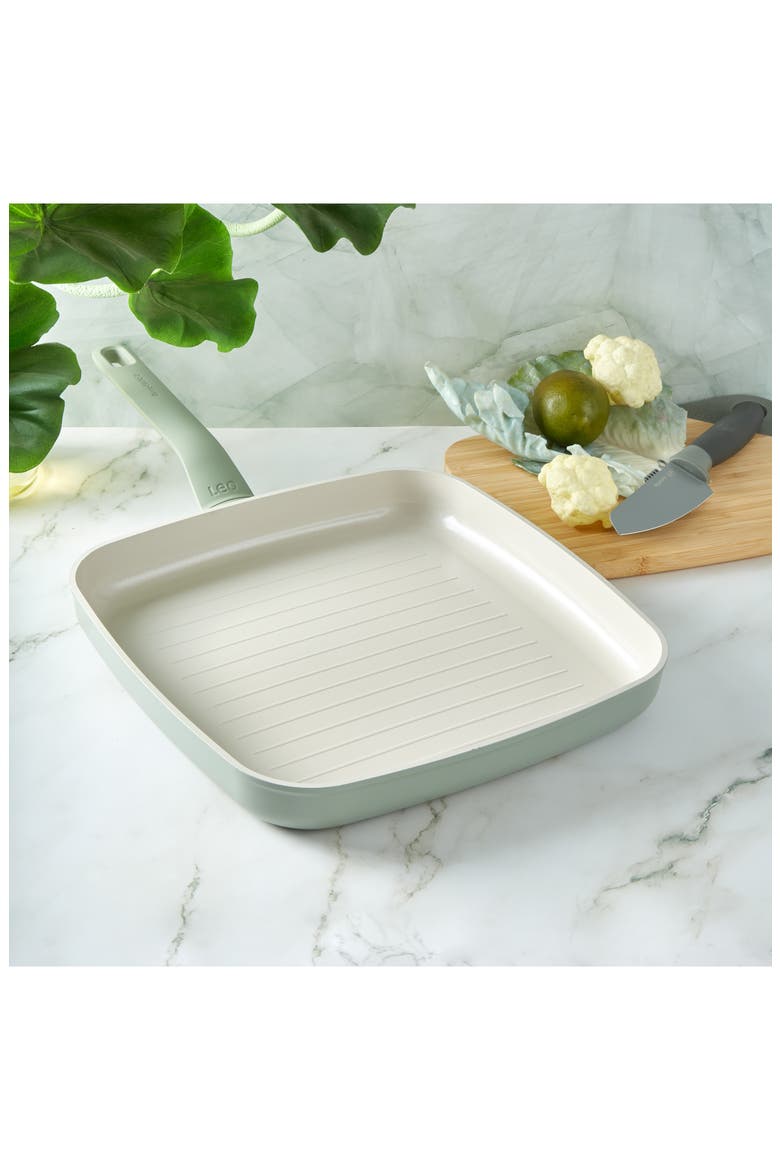 Leo Balance 11-Inch Square Grill Pan, Alternate, color, SAGE