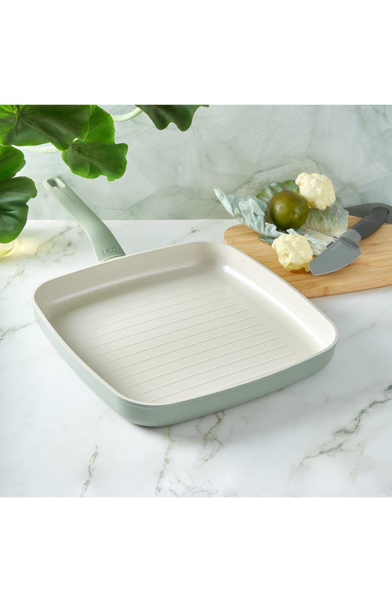 BergHOFF Leo Balance 11-Inch Square Grill Pan, Alternate, color, Sage